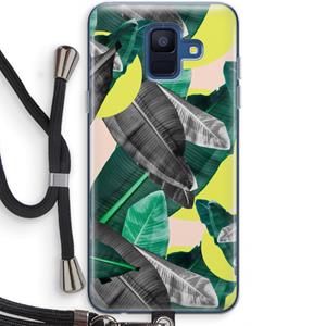 CaseCompany Fantasie jungle: Samsung Galaxy A6 (2018) Transparant Hoesje met koord