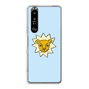 CaseCompany Kleine leeuw: Sony Xperia 1 III Transparant Hoesje