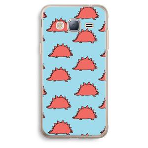 CaseCompany Dinosawrr: Samsung Galaxy J3 (2016) Transparant Hoesje