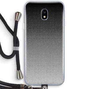 CaseCompany Musketon Halftone: Samsung Galaxy J3 (2017) Transparant Hoesje met koord