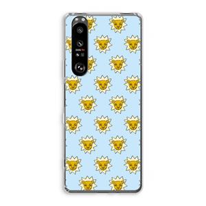 CaseCompany Leeuwenkoppen: Sony Xperia 1 III Transparant Hoesje