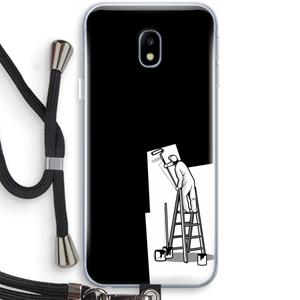 CaseCompany Musketon Painter: Samsung Galaxy J3 (2017) Transparant Hoesje met koord