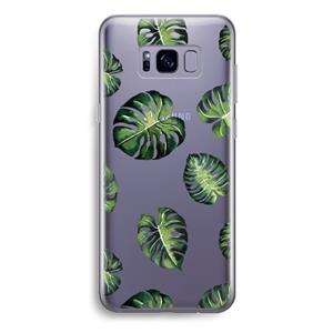 CaseCompany Tropische bladeren: Samsung Galaxy S8 Plus Transparant Hoesje