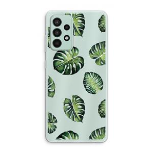 CaseCompany Tropische bladeren: Samsung Galaxy A52s 5G Transparant Hoesje