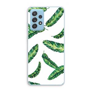 CaseCompany Lange bladeren: Samsung Galaxy A73 Transparant Hoesje