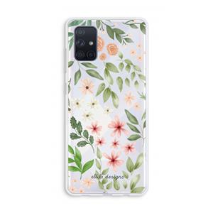 CaseCompany Botanical sweet flower heaven: Galaxy A71 Transparant Hoesje