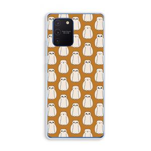 CaseCompany Uilen: Samsung Galaxy Note 10 Lite Transparant Hoesje
