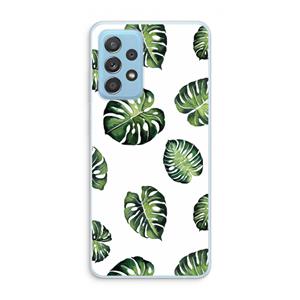 CaseCompany Tropische bladeren: Samsung Galaxy A73 Transparant Hoesje