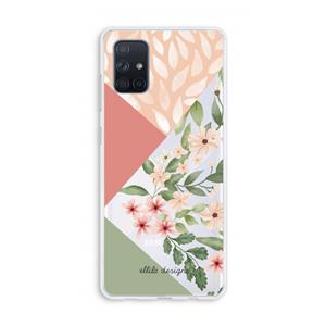 CaseCompany Sweet heaven geometrics: Galaxy A71 Transparant Hoesje
