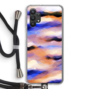 CaseCompany Donkere Wolken: Samsung Galaxy A32 5G Transparant Hoesje met koord