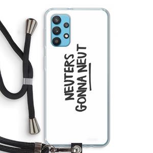 CaseCompany Neuters: Samsung Galaxy A32 4G Transparant Hoesje met koord