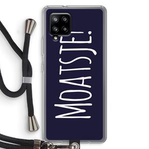 CaseCompany Moatsje!: Samsung Galaxy A42 5G Transparant Hoesje met koord