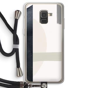 CaseCompany Baca: Samsung Galaxy A8 (2018) Transparant Hoesje met koord