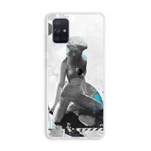 CaseCompany I will not feel a thing: Galaxy A71 Transparant Hoesje