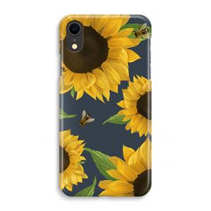 CaseCompany Sunflower and bees: iPhone XR Volledig Geprint Hoesje