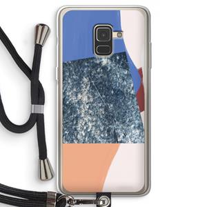 CaseCompany Billy: Samsung Galaxy A8 (2018) Transparant Hoesje met koord