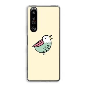 CaseCompany Birdy: Sony Xperia 1 III Transparant Hoesje