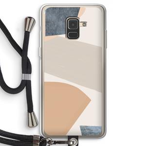 CaseCompany Formo: Samsung Galaxy A8 (2018) Transparant Hoesje met koord