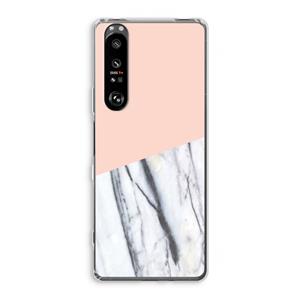 CaseCompany A touch of peach: Sony Xperia 1 III Transparant Hoesje