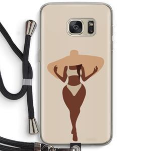 CaseCompany Let's get salty: Samsung Galaxy S7 Transparant Hoesje met koord
