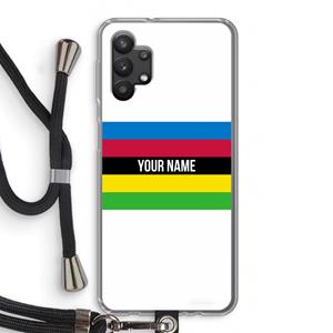 CaseCompany WK Wielrennen: Samsung Galaxy A32 5G Transparant Hoesje met koord