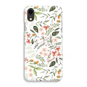 CaseCompany Sweet little flowers: iPhone XR Volledig Geprint Hoesje