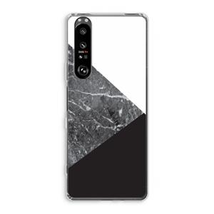 CaseCompany Combinatie marmer: Sony Xperia 1 III Transparant Hoesje