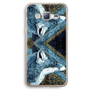 CaseCompany Golden Fox: Samsung Galaxy J3 (2016) Transparant Hoesje