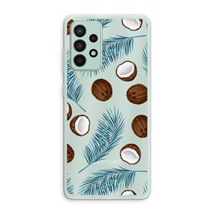 CaseCompany Kokosnoot roze: Samsung Galaxy A52s 5G Transparant Hoesje