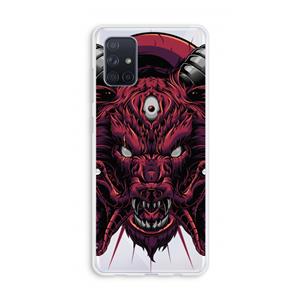 CaseCompany Hell Hound and Serpents: Galaxy A71 Transparant Hoesje