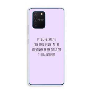 CaseCompany Tequila: Samsung Galaxy Note 10 Lite Transparant Hoesje