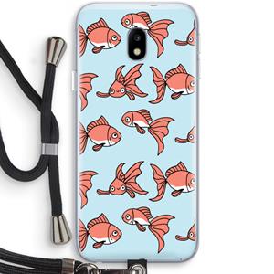 CaseCompany Blub: Samsung Galaxy J3 (2017) Transparant Hoesje met koord
