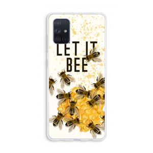 CaseCompany Let it bee: Galaxy A71 Transparant Hoesje