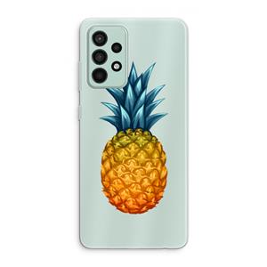 CaseCompany Grote ananas: Samsung Galaxy A52s 5G Transparant Hoesje