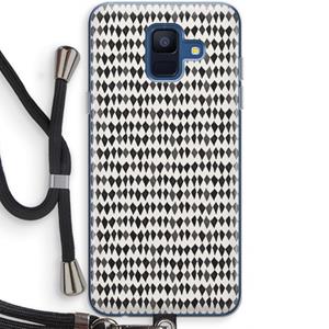 CaseCompany Crazy shapes: Samsung Galaxy A6 (2018) Transparant Hoesje met koord