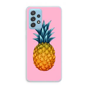 CaseCompany Grote ananas: Samsung Galaxy A73 Transparant Hoesje