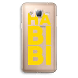 CaseCompany Habibi Blue: Samsung Galaxy J3 (2016) Transparant Hoesje