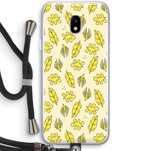 CaseCompany Herfst: Samsung Galaxy J3 (2017) Transparant Hoesje met koord