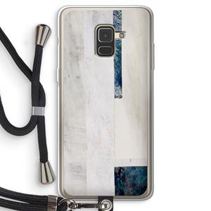 CaseCompany Meet you there: Samsung Galaxy A8 (2018) Transparant Hoesje met koord