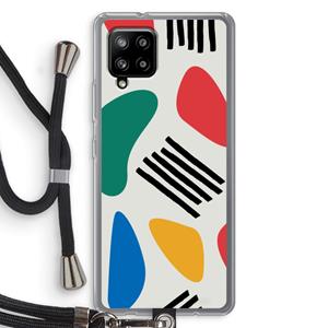 CaseCompany Illustratieve pop 1: Samsung Galaxy A42 5G Transparant Hoesje met koord