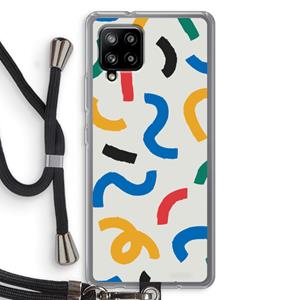 CaseCompany Illustratieve pop 2: Samsung Galaxy A42 5G Transparant Hoesje met koord
