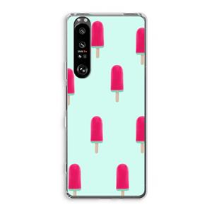 CaseCompany Waterijsje: Sony Xperia 1 III Transparant Hoesje