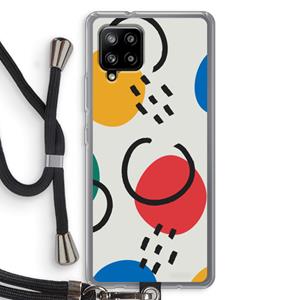CaseCompany Illustratieve pop 3: Samsung Galaxy A42 5G Transparant Hoesje met koord