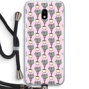 CaseCompany Boompje: Samsung Galaxy J3 (2017) Transparant Hoesje met koord