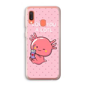 CaseCompany Love You A Lotl: Samsung Galaxy A20e Transparant Hoesje