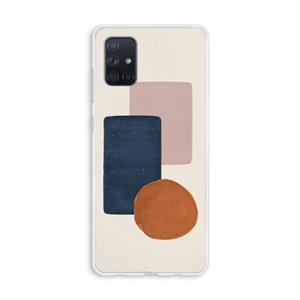 CaseCompany Geo #3: Galaxy A71 Transparant Hoesje