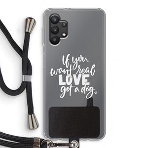 CaseCompany Partner in crime: Samsung Galaxy A32 5G Transparant Hoesje met koord