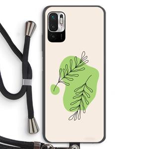 CaseCompany Beleaf in you: Xiaomi Redmi Note 10 5G Transparant Hoesje met koord