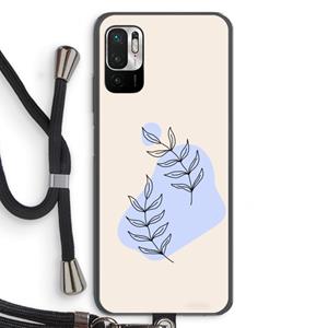 CaseCompany Leaf me if you can: Xiaomi Redmi Note 10 5G Transparant Hoesje met koord