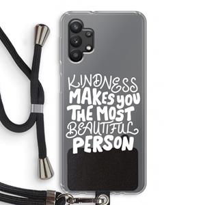 CaseCompany The prettiest: Samsung Galaxy A32 5G Transparant Hoesje met koord